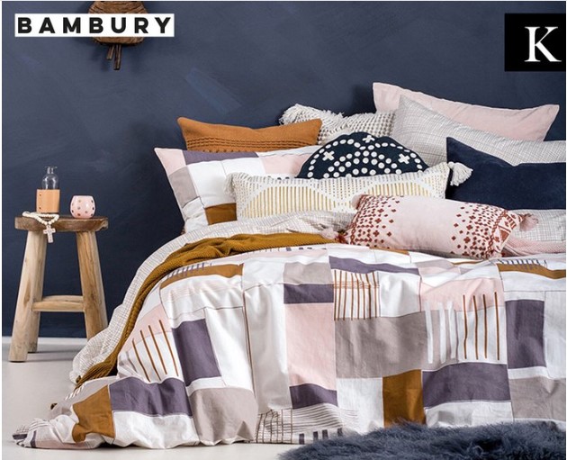 Bambury Soho King Bed Quilt Cover Set – Multi $42.99