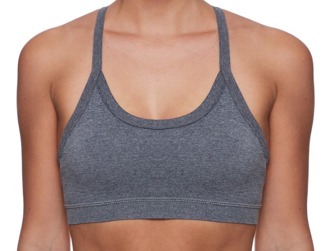 BCBG Women’s Lattice Back Seamless Bra – Heather Grey $14.99