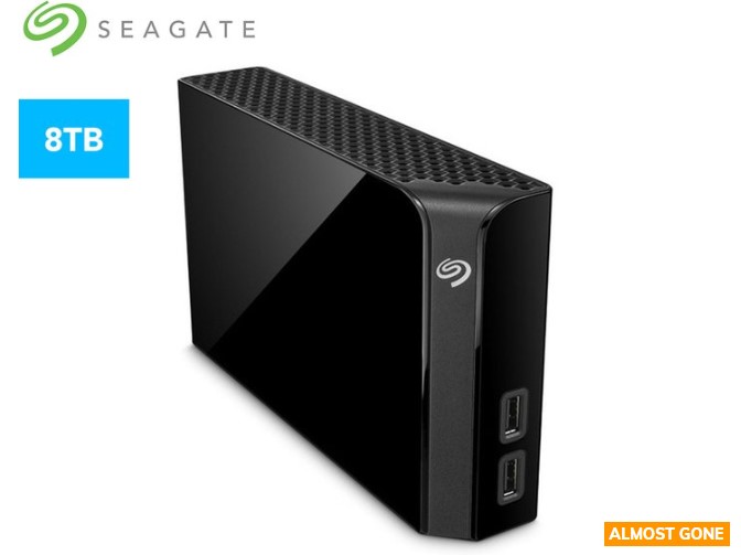 Seagate 8TB Backup Plus Desk Hub External Hard Drive – Black $319