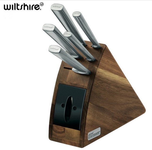 Wiltshire Premium Staysharp 6-Piece Radius Knife Block Set w/ Sharpener – Silver $79.99 (Don’t pay $159.95)