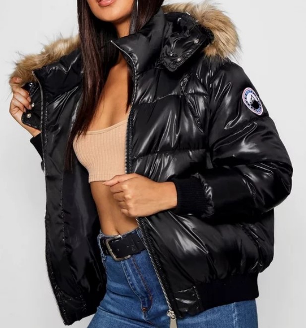 Faux Fur Trim Cire Puffer Jacket £42.00