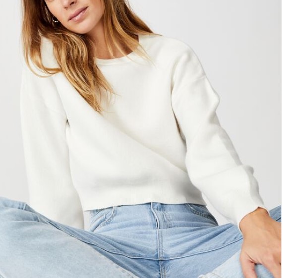 Chloe Crew Luxe Pullover $34.99