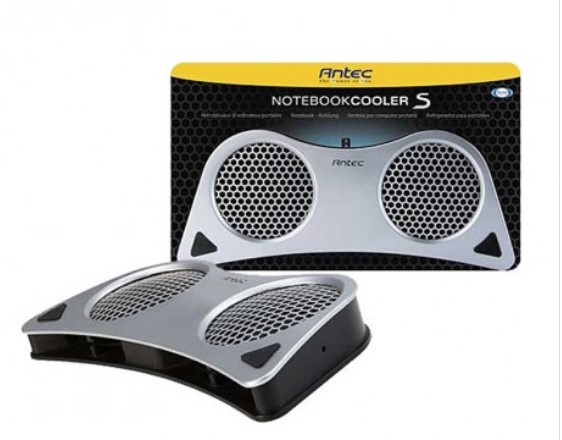 Antec Notebook Cooler S Silver, USB Powered, Dual 80x15mm Ball Bearing Fan, 2-Speed Fan $19.00 (RRP$39.00)