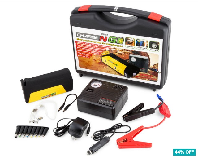 Charge N’ Go Portable Jump Starter Kit $99 (Don’t pay $179)