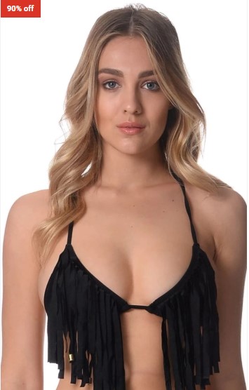 Sheridyn Swim Black Bikini Top $2.95