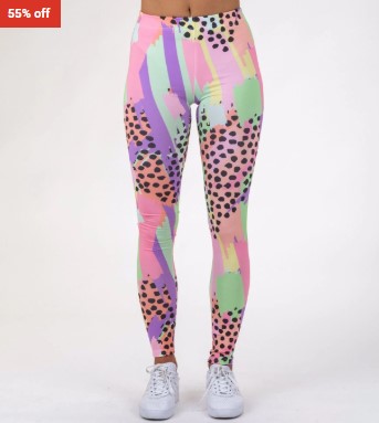 Mr. Gugu & Miss Go Pastel Dots-LEGGINGS $35 (RRP$77)