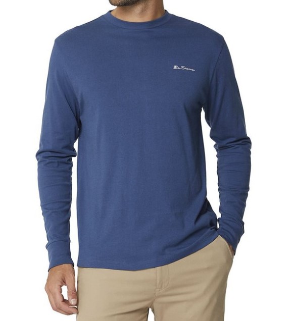 Ben Sherman Men’s Logo Long Sleeve Tee / T-Shirt / Tshirt – Dark Navy $29.95 (Don’t pay $48.96)