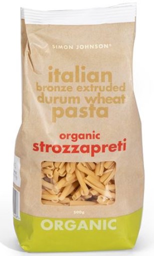 Simon Johnson Italian Organic Strozzapreti Pasta 500g $7.50