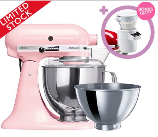 KitchenAid KSM160 Pink Stand Mixer $599.00 (RRP:$949.00)