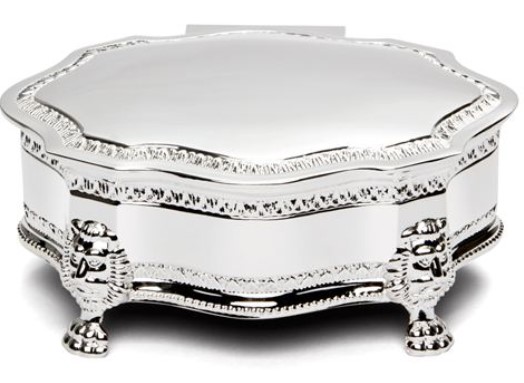 Whitehill Louis Large Silver Plated Jewellery Box $36.00