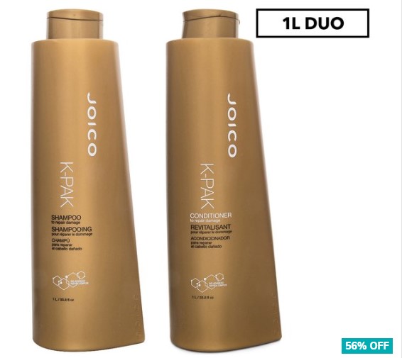 Joico K-PAK Repair Shampoo & Conditioner Pack 1L $54.99 (Don’t pay $126.90)