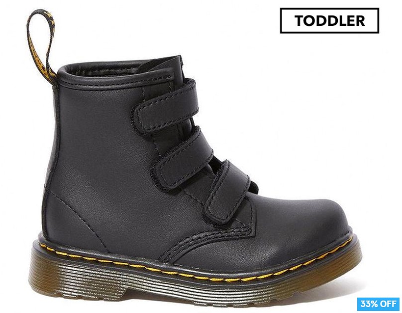 Dr Martens Toddler Strap Leather Ankle Boots – Black $89.99 (Don’t pay $136)