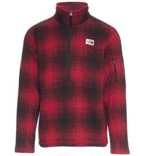 The North Face Men’s Gordon Lyons Novelty 1/4 Zip Fleece Pullover – Cardinal Red $140