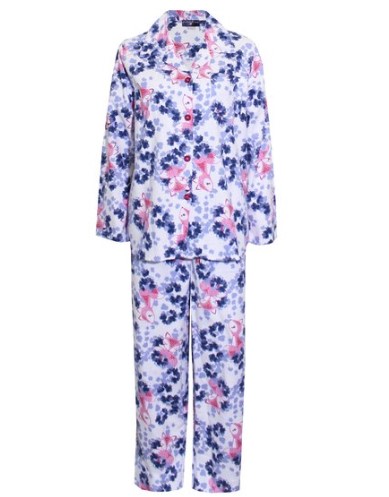 Pickles & Loop Women’s Autumn Fox Flannelette Pyjama Set – Blue Pickles & Loop $24.99