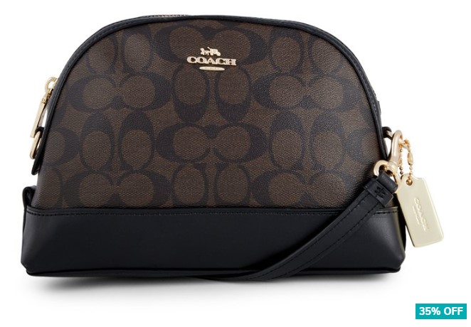 Coach Signature Dome Crossbody Bag – Brown/Black $269.99 (Don’t pay $416.50)