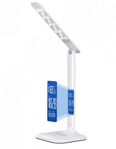 Simplecom EL808 Dimmable Touch Control Multifunction LED Desk Lamp 4W with Digital Clock $39.00