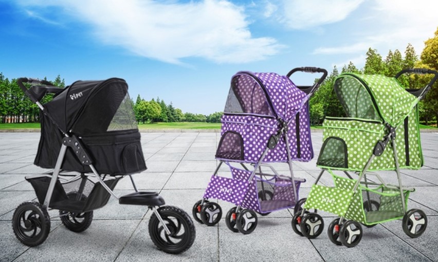 From $69.95 for a Foldable Three- or Four-Wheel Pet Stroller (Don’t Pay up to $400.95)