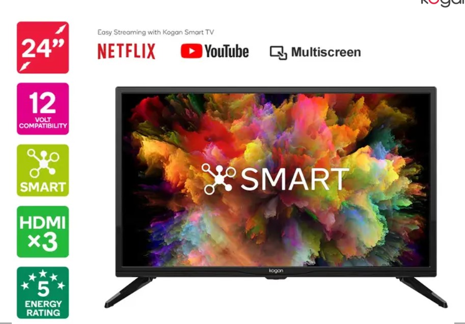 Kogan 24″ Smart LED TV (Series 7, EH7500) $189.99 (Was $259.99)
