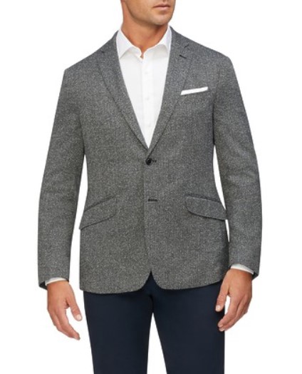 CASUAL BLAZER GREY BLACK TEXTURED $99.00 (Was $249.00)