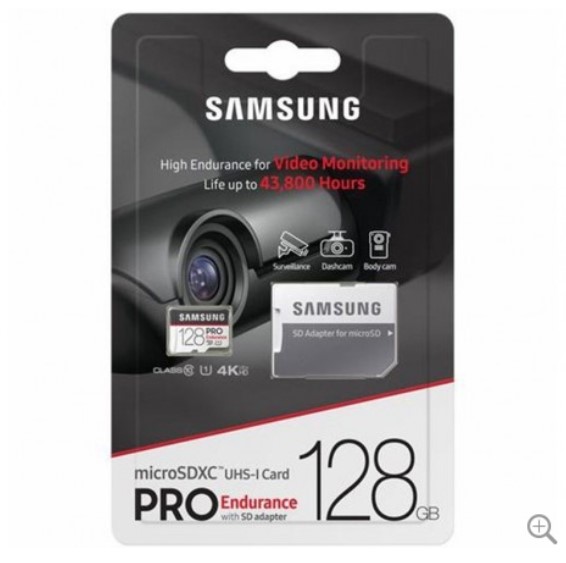 Samsung Pro Endurance 128GB Micro SDXC Card with Adapter 100MB/s U1 MB-MJ128GA $59.00 (RRP: $99.00)