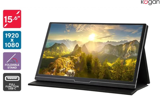 Kogan 15.6″ Full HD IPS LED Portable USB-C Monitor (1920×1080) $269 ($499.99)