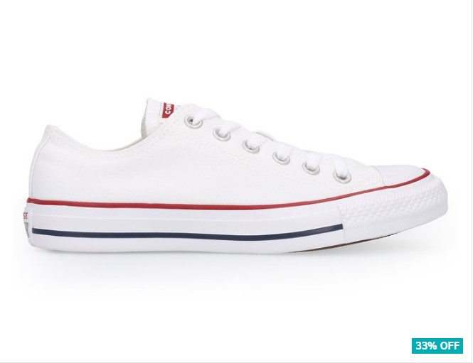 Converse Chuck Taylor Unisex All Star Lo Top Shoe – Optical White $79.99 (Don’t pay $120)