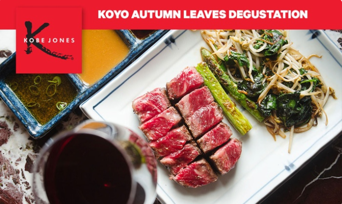 $79 for a KOYO Autumn Leaves degustation for one person (total value up to $155)