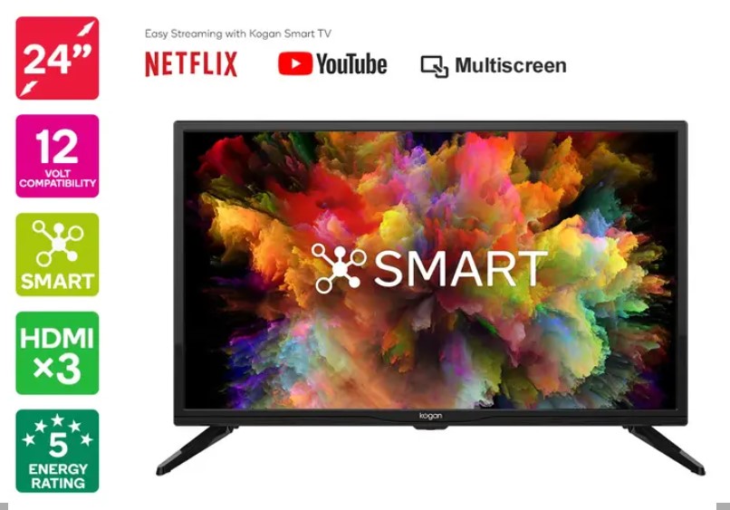 Kogan 24″ Smart LED TV (Series 7, EH7500) $189.99 (Was $259.99)