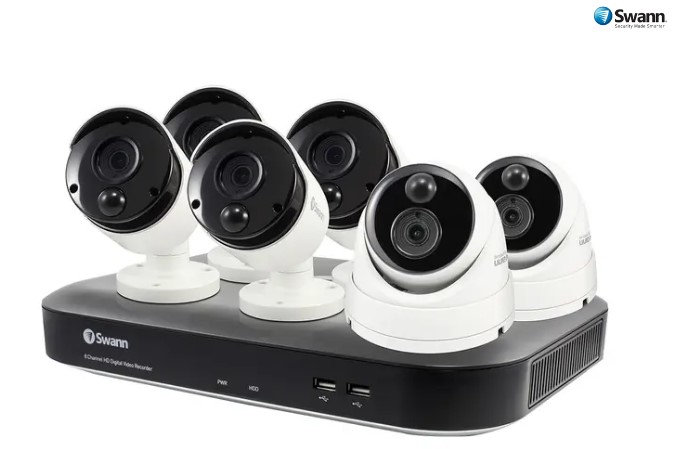 Swann 8 Channel 5MP Super HD 2TB DVR with 6 x Heat & Motion Sensing + Night Vision Cameras (SWDVK-849804B2D-AU) $599 (Was $899.95)