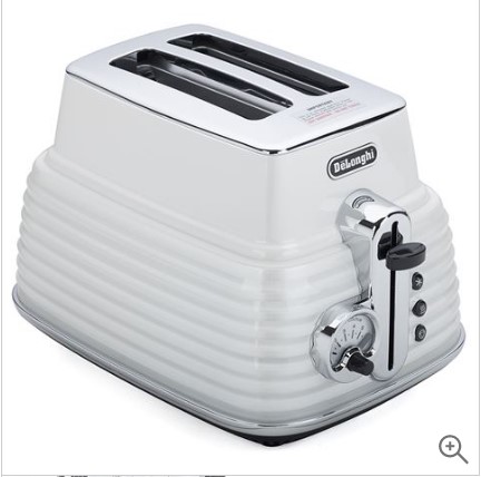 DeLonghi Scultura Two-Slice Toaster CTZ2003 White $70.00 (RRP:$199.00)