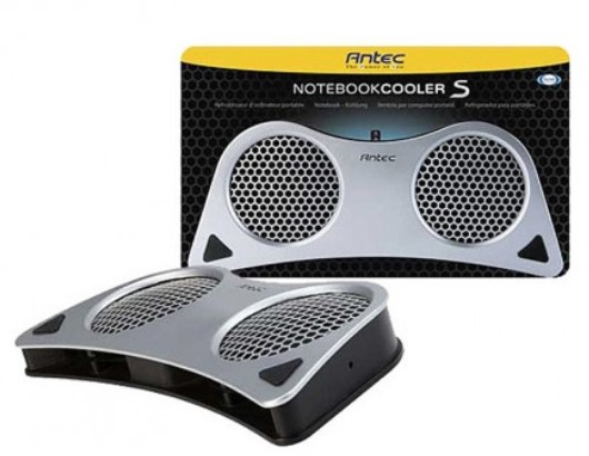 Antec Notebook Cooler S Silver, USB Powered, Dual 80x15mm Ball Bearing Fan, 2-Speed Fan $19.00 (RRP$39.00)