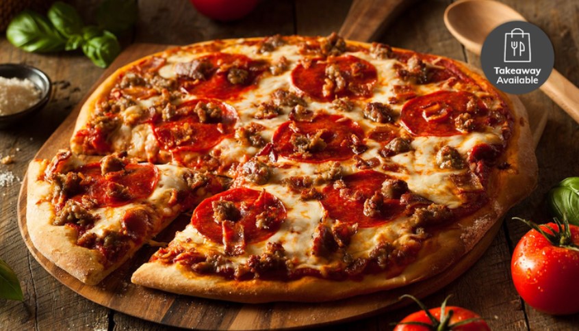 Abbotsford Takeaway Pizza and Drink Combo Meals $7 (VALUED AT $14)