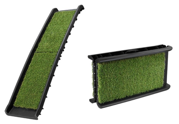 $79.95 for Fake Grass Folding Dog Ramp