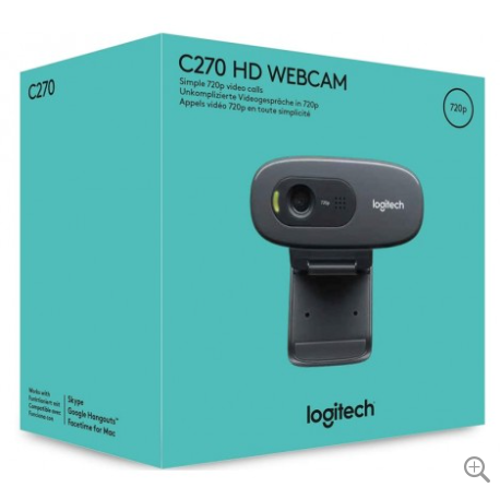 Logitech C270 HD Widescreen Video Calling Webcam, Automatic Light Correction, Windows & Mac OS 960-000584 $89.00 (RRP: $129.00)