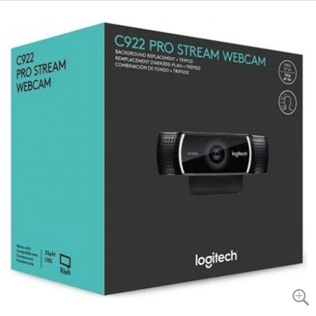 Logitech C922 Pro Stream Webcam 960-001090 Full HD Streaming Webcam, Tripod, Auto Focus, 78 Degree Field of View $209.00 (RRP: $269.00)