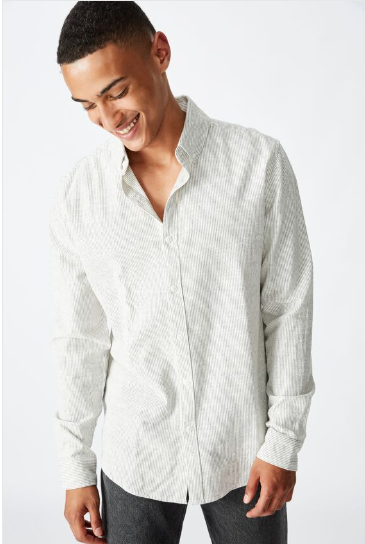 Textured Long Sleeve Shirt $27.99 (RRP:$39.99)