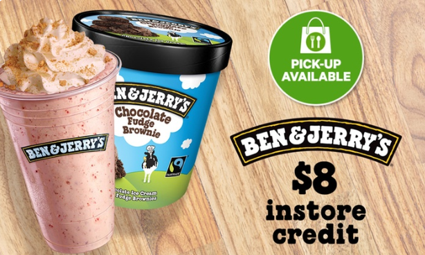 $5 to Spend on Ice Cream, Shakes or Brownies at Ben & Jerry’s, 14 Locations (From $8)