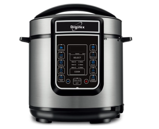 6L Electric Multifunctinal Stainless Steel Pressure and Slow Cooker $79.95