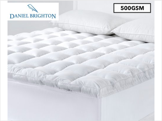 Daniel Brighton 500GSM Premium Ball Fibre Mattress Topper $29.99