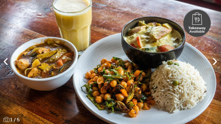 Radhey Kitchen and Chai Bar Vegan Feast with a Drink $10 (VALUED AT $22.50)