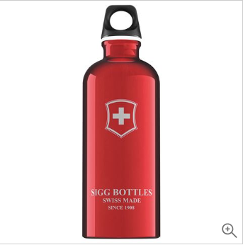 SIGG Swiss Emblem Red Drink Bottle 600ml $9.00 (RRP:$45.00)