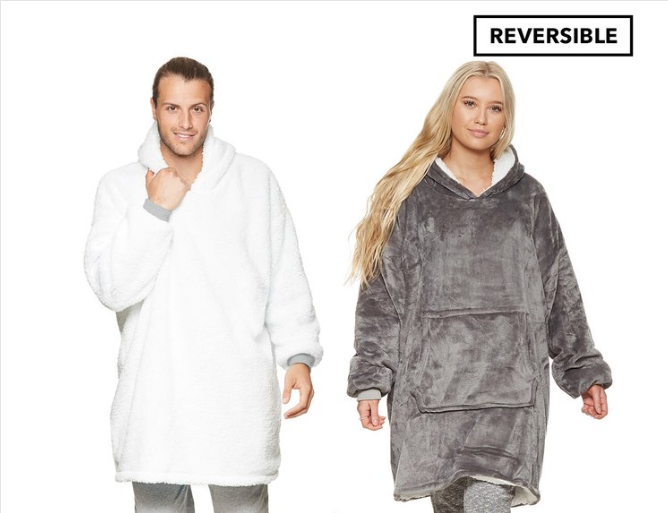 Cuddle Hoodie Blanket – Charcoal Grey $29.99