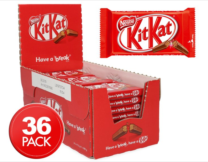 36 x Nestlé KitKat Bars 41.5g $38