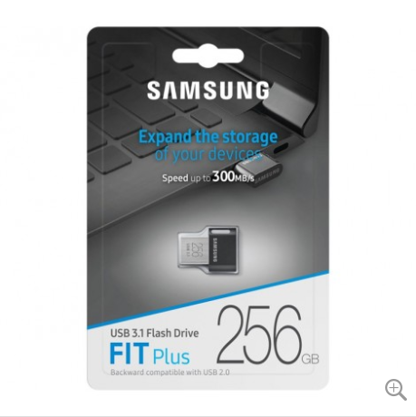 Samsung 256GB Fit Plus USB3.1 Flash Drive, up to 300 MB/s, Compact Fit, Plug in and Stay $89.00 (RRP: $149.00)