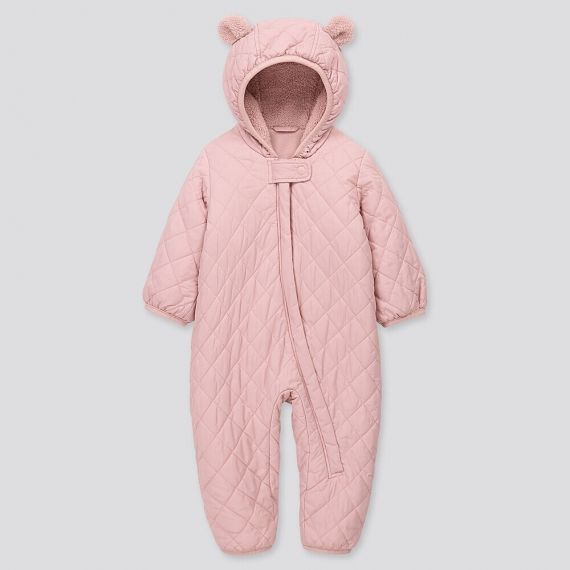 Uniqlo BABIES NEWBORN Warm Padded Long Sleeve One Piece Outfit $39.90 was $59.90