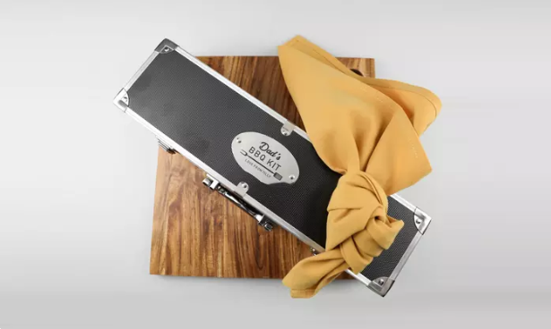 $54.95 for Engraved Father’s Day Stainless Steel Barbecue Set in Carry Case from Keep it Custom (Up to $79.95)