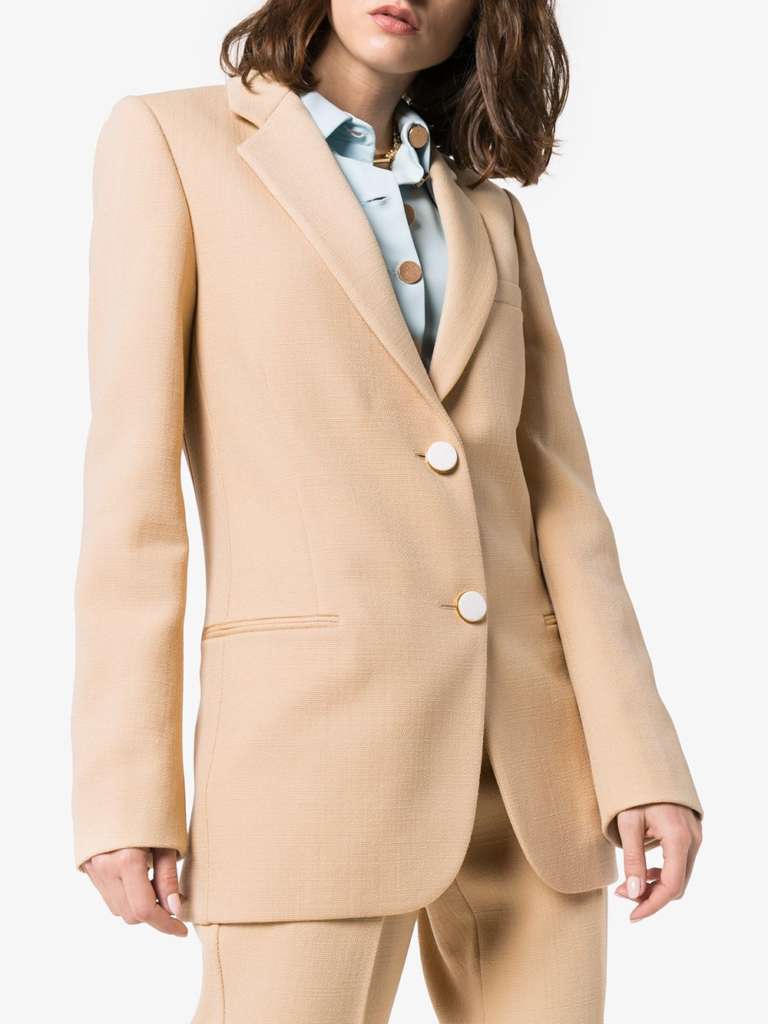 Victoria Beckham single-breasted blazer jacket $1,128 was $2,820 (60% Off)