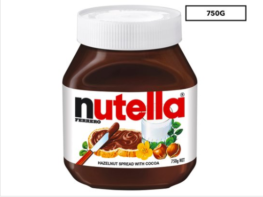 Nutella Jar 750g $8.50