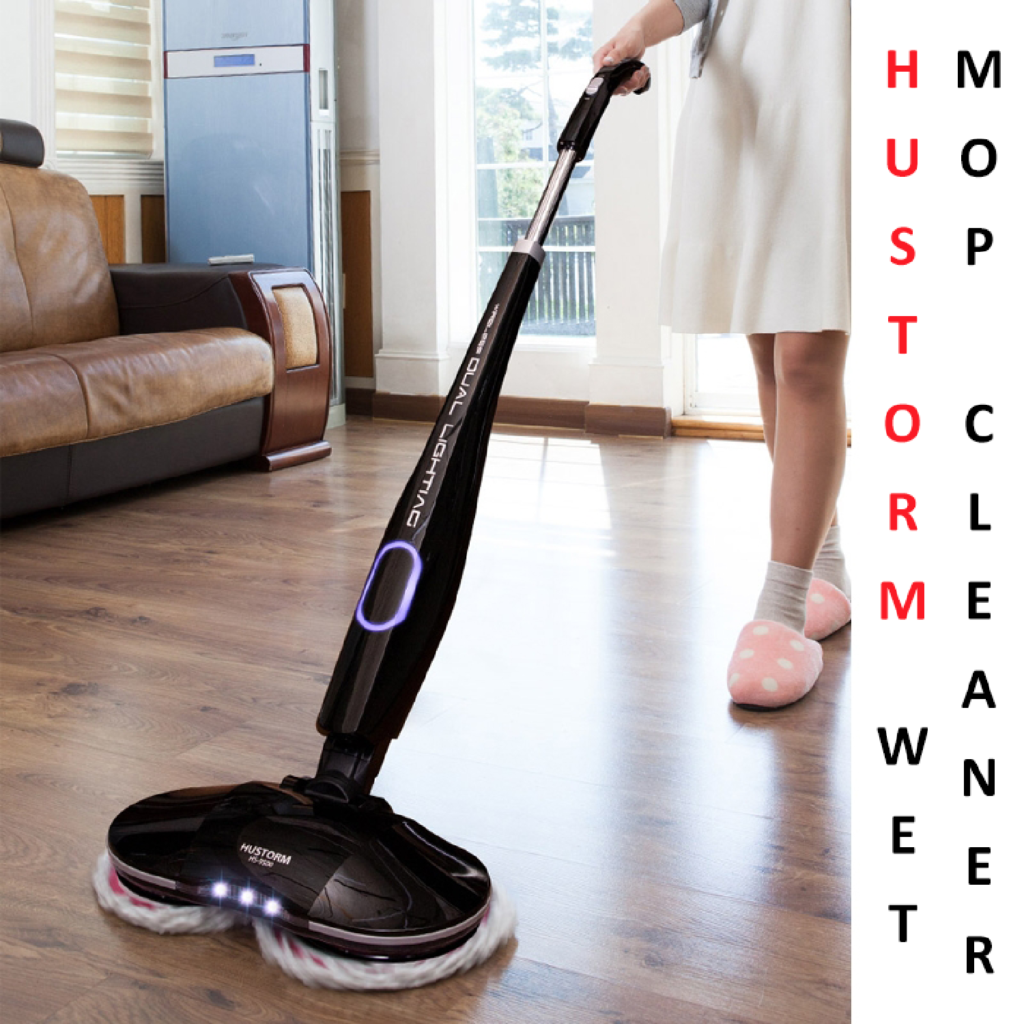 HUSTORM Wireless Dual Spin Wet Mop Cleaner With Dual Lighting HS-9500 $299 was $329