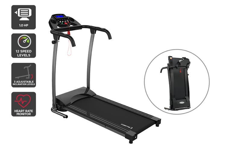 Fortis 360mm Belt Adjustable Incline Electric Treadmill $299